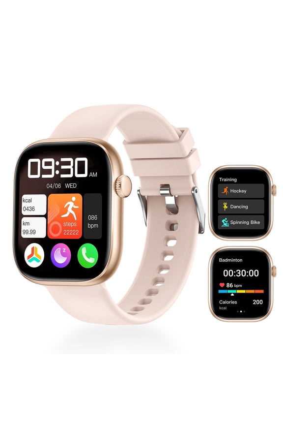 Smart Watch with Bluetooth Answer/Make Calls, 1.83'' for Men Women 120+ Sports Modes, 10 Days Standby, IP68 resistant Activity Fits for Android iPhone Devices
