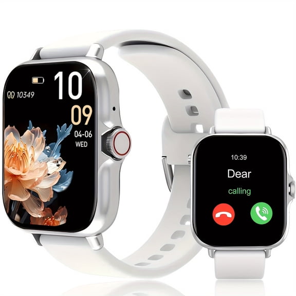 1.83" HD Smart Watch with Voice Assistant, Call/Music, Sports Modes, Fitness Tracker Unisex Gift
