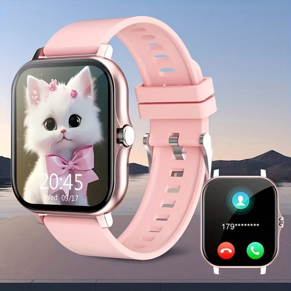 1.83" HD Touch Smartwatch: Call, Track Steps, Sports Modes, Alloy Case, iPhone/Android Compatible, Valentine's Gift