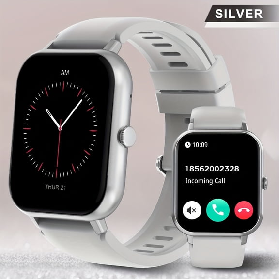 1.83-Inch Full Touch Sports Smart Watch - Pedometer, Distance/Calorie Counter, Wireless Calls & Message Reminders, High-Quality Fashion Fitness Tracker, Compatible with iPhone & Android