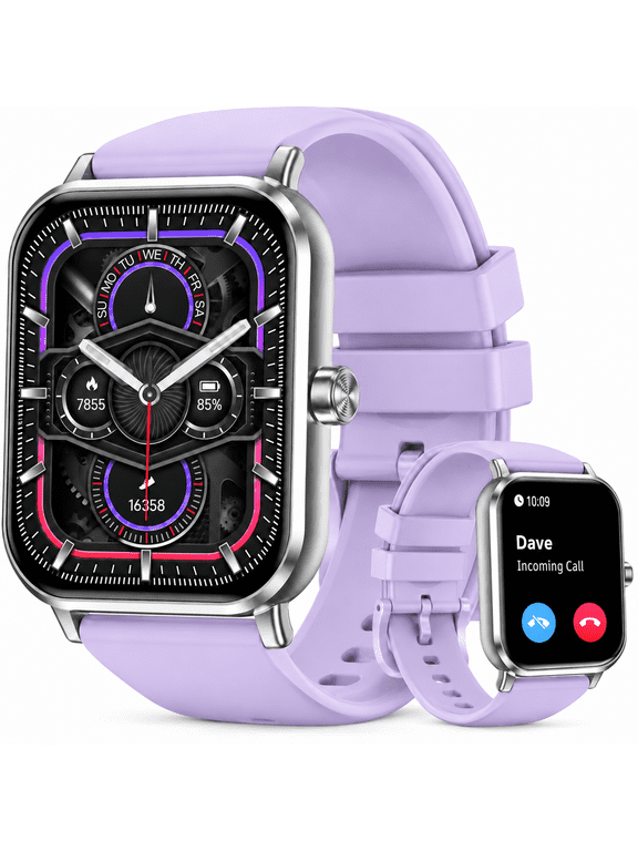 1.83" Smart Watch, Bluetooth Calls, 120 Sports Modes, Purple