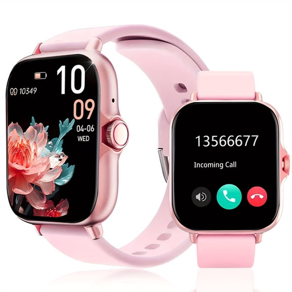 1.83" HD Smart Watch with Voice Assistant, Call/Music, Sports Modes, Fitness Tracker Unisex Gift