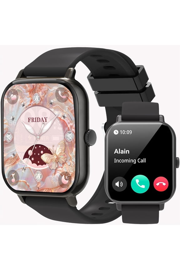 1.83-inch HD smartwatch with call, music and health tracking features, perfect for Valentine's gifting.