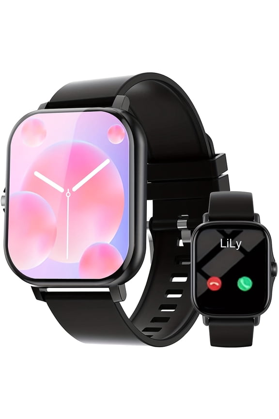 2025 Best Smartwatch: 1.83" HD Large Screen, Wireless Call, Message Alerts, 100+ Sport Modes, Sleep Monitor, Step & Calorie Counter, Ideal Holiday Gift