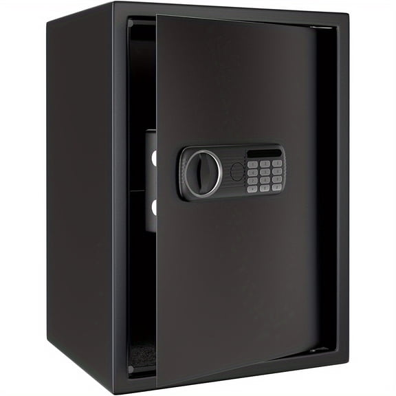1.85 Cubic Heavy-Duty Steel Home Safe Box - Programmable Digital & Combination Lock, Removable Shelf for Documents Jewelry Cash, for Home Office Hotel