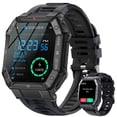 thumbnail image 1 of EIGIIS Smart Watch for Men Smartwatches with Bluetooth Call Function 1.86” HD Military Fitness Trackers Watch with Heart Rate Sleep Monitor Pedometer Step Counter Alarm Black, 1 of 9