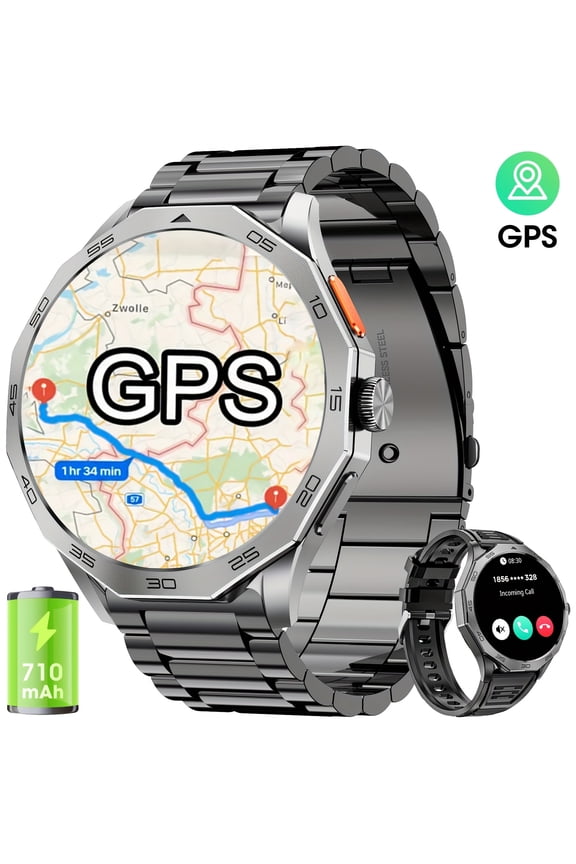 2025 Smart Watch,1.85" HD Touchscreen,Super Capacity Battery,Bluetooth Call,Sports Mode,Message Reminder,iOS Android,Men Women
