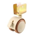 thumbnail image 1 of 1.85 Inch Swivel Caster Wheels U-Bracket Furniture Caster Twin Wheel Brown w Brake, 1 of 3