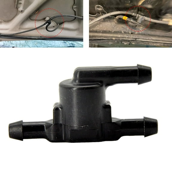 1* 85321-28020 Car Wiper Washer Windshield Check Valve Black For Toyota Parts