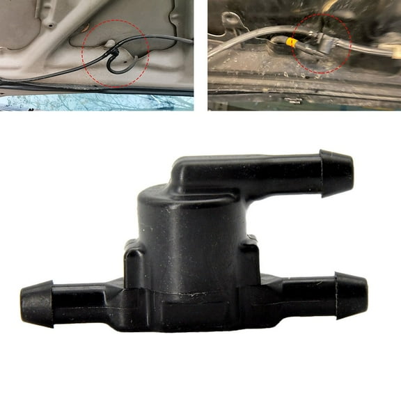 1* 85321-28020 Car Wiper Washer Windshield Check Valve Black For Toyota Parts