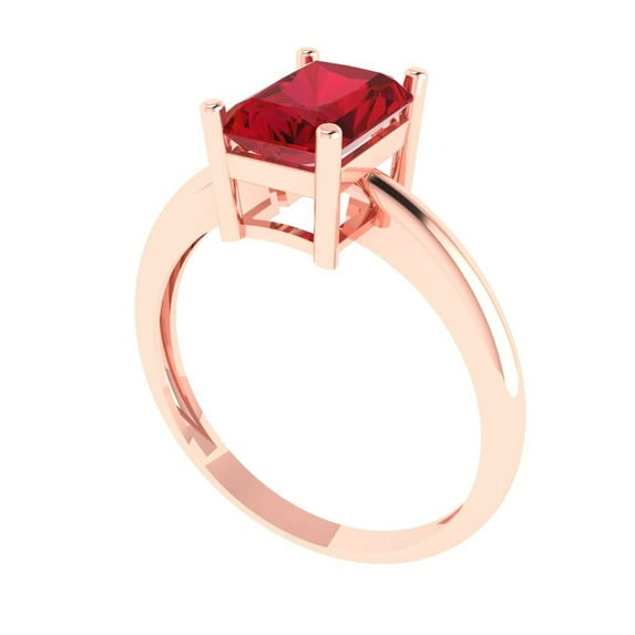 1.86ct Emerald Cut Blue Crystal 18k Yellow Gold Engraving Statement Bridal Wedding Halo Designer Ring Size 10.75