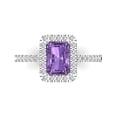 thumbnail image 1 of Clara Pucci 14K White Gold 1.86ct Alexandrite Halo Ring for Women, 1 of 8