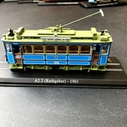 1:87 Atlas Scale Vintage Train Tram Cars Ho Bus Model Collections Diecast Tram