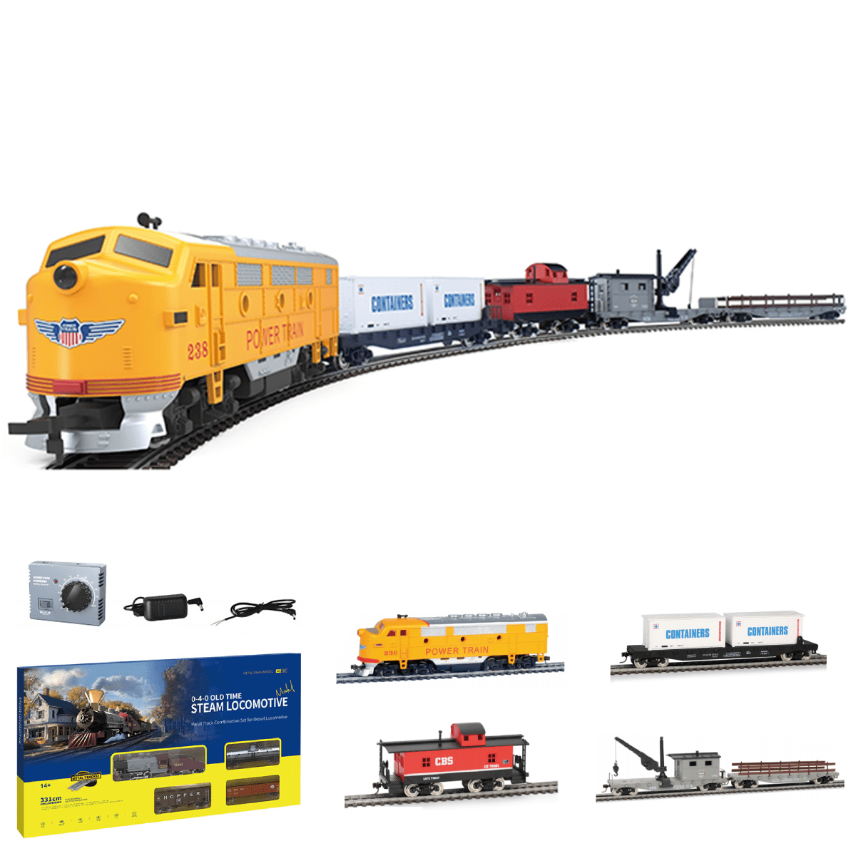 1/87 HO Scale US Union Pacific FF-7 Diesel Locomotive Metal Track Model Train Set Gift for Enthusiast