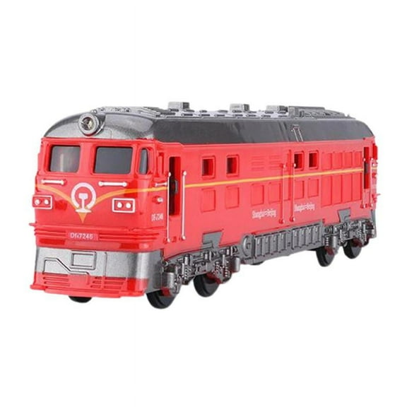 1:87 Scale Alloy Traction Engine Trains Toy Model with Music Light