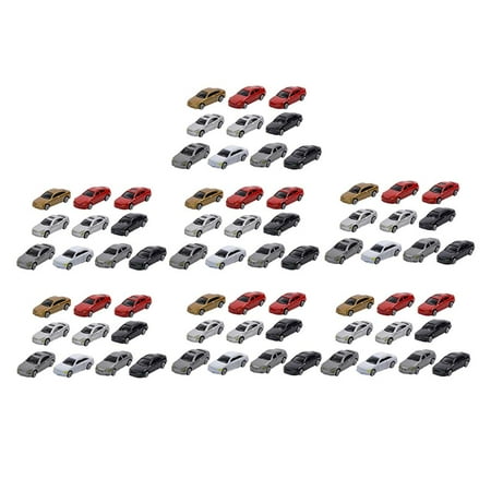 1/87 Scale Model Cars, Model Cars for Model Making in 1:8, Scale Carsand Trucks Sets, Scale Vehicles 70pcs