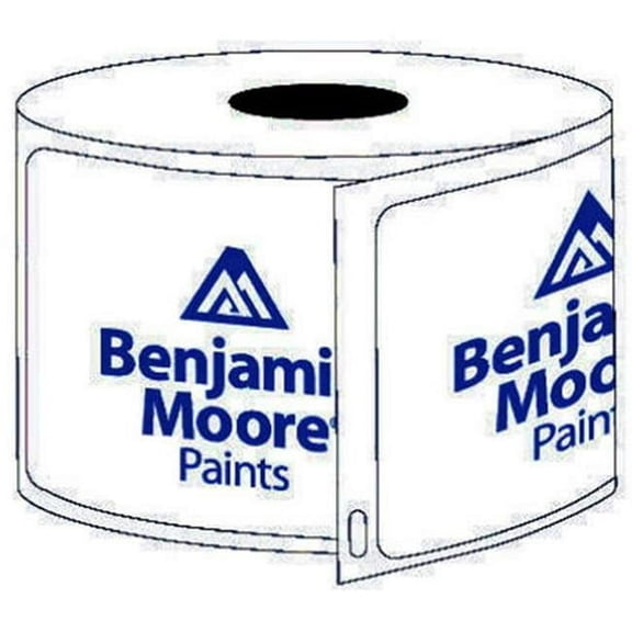1.875 x 1.25 in. CS 2BM Thermal Paint Formula Label with the Benjamin Moore Logo, White - 400 Count
