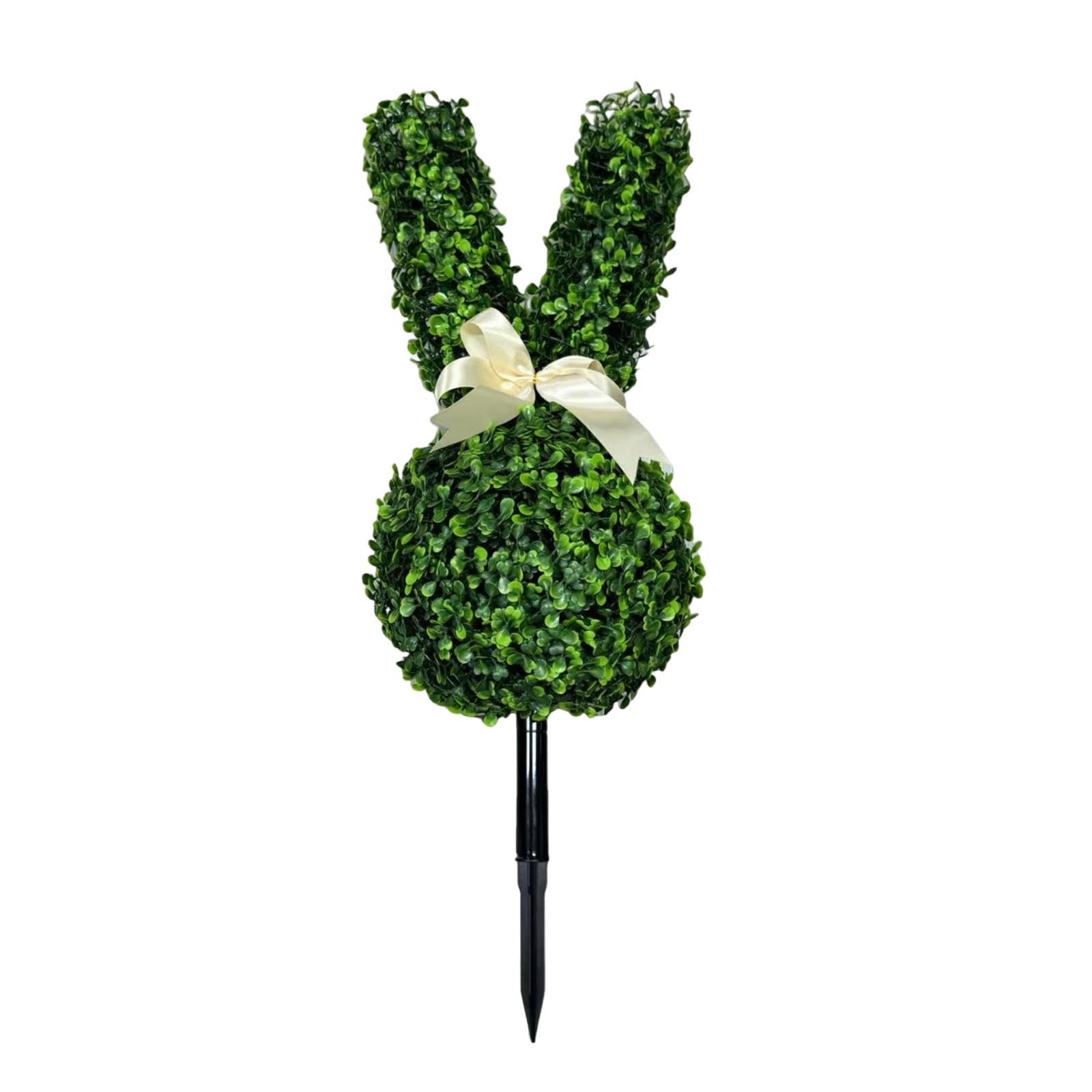 Boxwood Rabbit 1.8FT Boxwood Bunny Topiary, Faux Bunny Shape Boxwood Topiary, 22 Inch ...