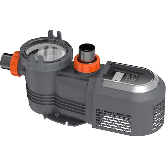 1.8HP Variable Speed Pool Pump, 9114GPH High Flow Energy Efficient Pool Pump for Above and Inground Pool with Programmable Timer & Rain Cover, 220V-240V