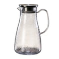 thumbnail image 1 of 1.8L Clear Glass Pitcher with Lid – Water Ripples Design, Heat & Cold Resistant Glass Water Pitcher, Jug for Iced Tea, Fruit Infused Water, Milk, Indoor & Outdoor Use, 1 of 6