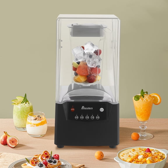 1.8L Commercial Fruit Juice Smoothie Maker Fruit Blender Mixer Ice Crusher 2600W for Homes, Offices, and Hotels