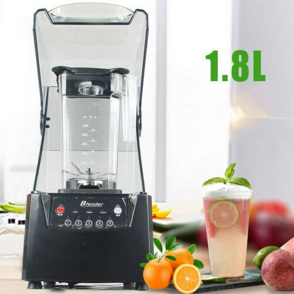 1.8L Commercial Soundproof Cover Blender Fruit Juicer Ice Smoothie Mixer 2600W !