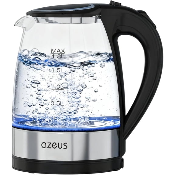 1.8L Electric Water Kettle - Rapid Boiling, Auto Shut-Off, Stylish Steel Design
