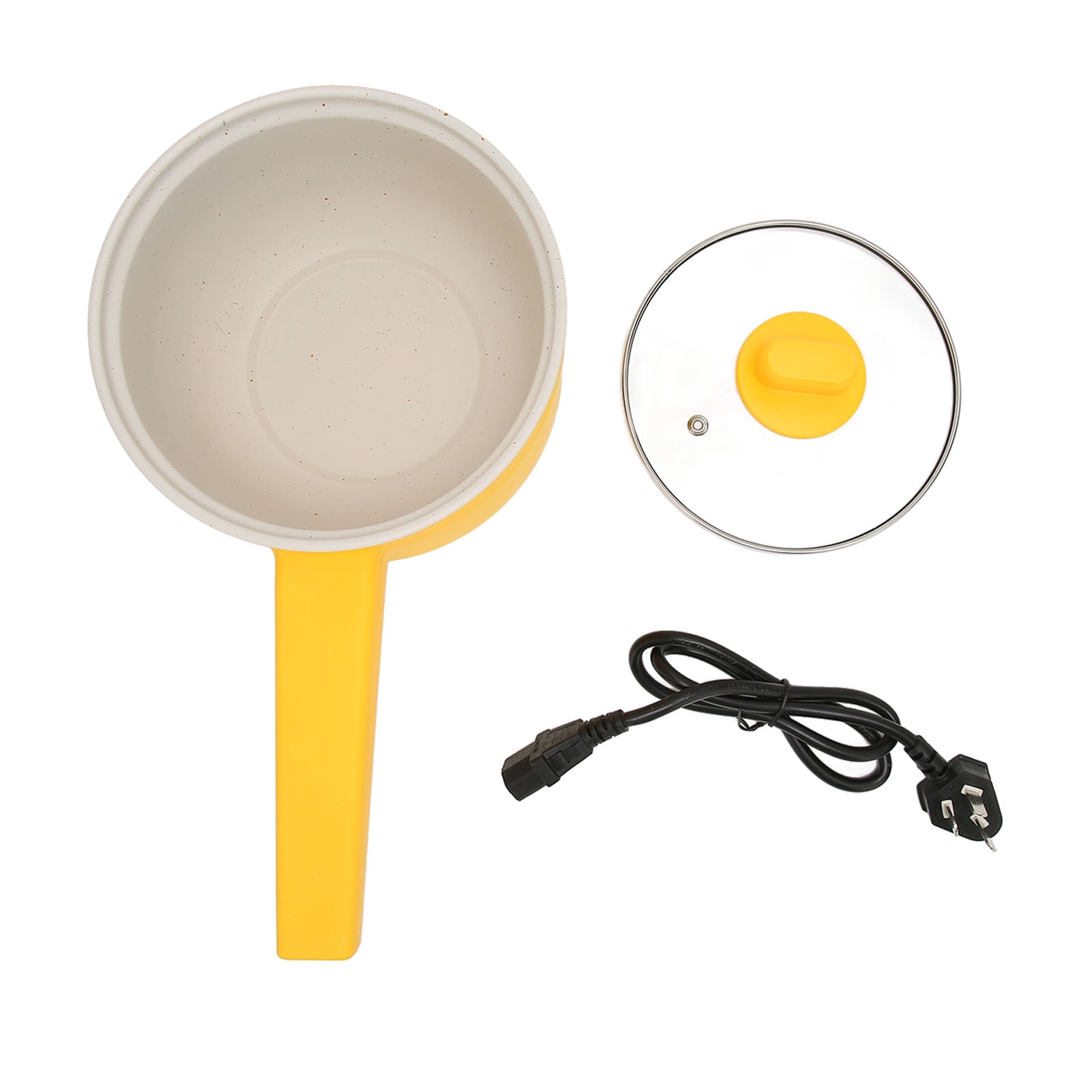 1.8L Multifunctional Electric Pot with Annular Heating, Long Handle, Single Layer Design, 220V 600W, UK Plug for Home Use
