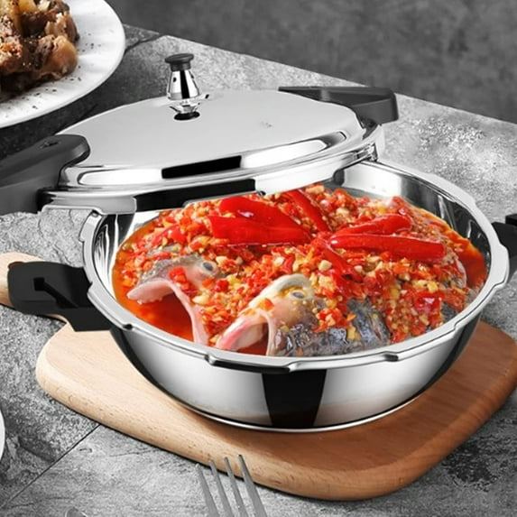 1.8L Stainless Steel Electric Pressure Cooker with Touch Control for Rice, Soup, and Stew