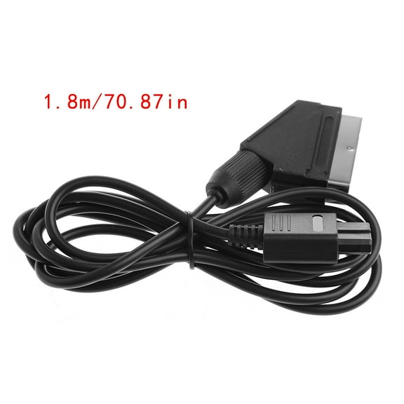1.8m Video AV A/V TV Scart Plug Cable For 64 N64 SNES for NTSC Gamecube Game Console Wire Accessories