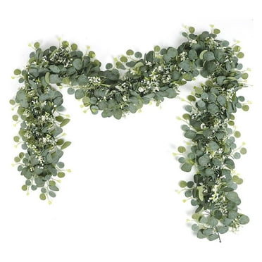 1.8M Artificial Eucalyptus Leaf Garland Vine Wedding ❀ Greenery Plant Home E4I4