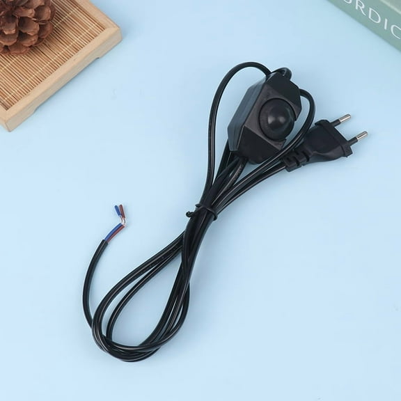 1.8M Extension Cord With Dimmer EU Plug Control Switch Power Cable Cord EU Plug For Table Lamp 220V Electricity Wire