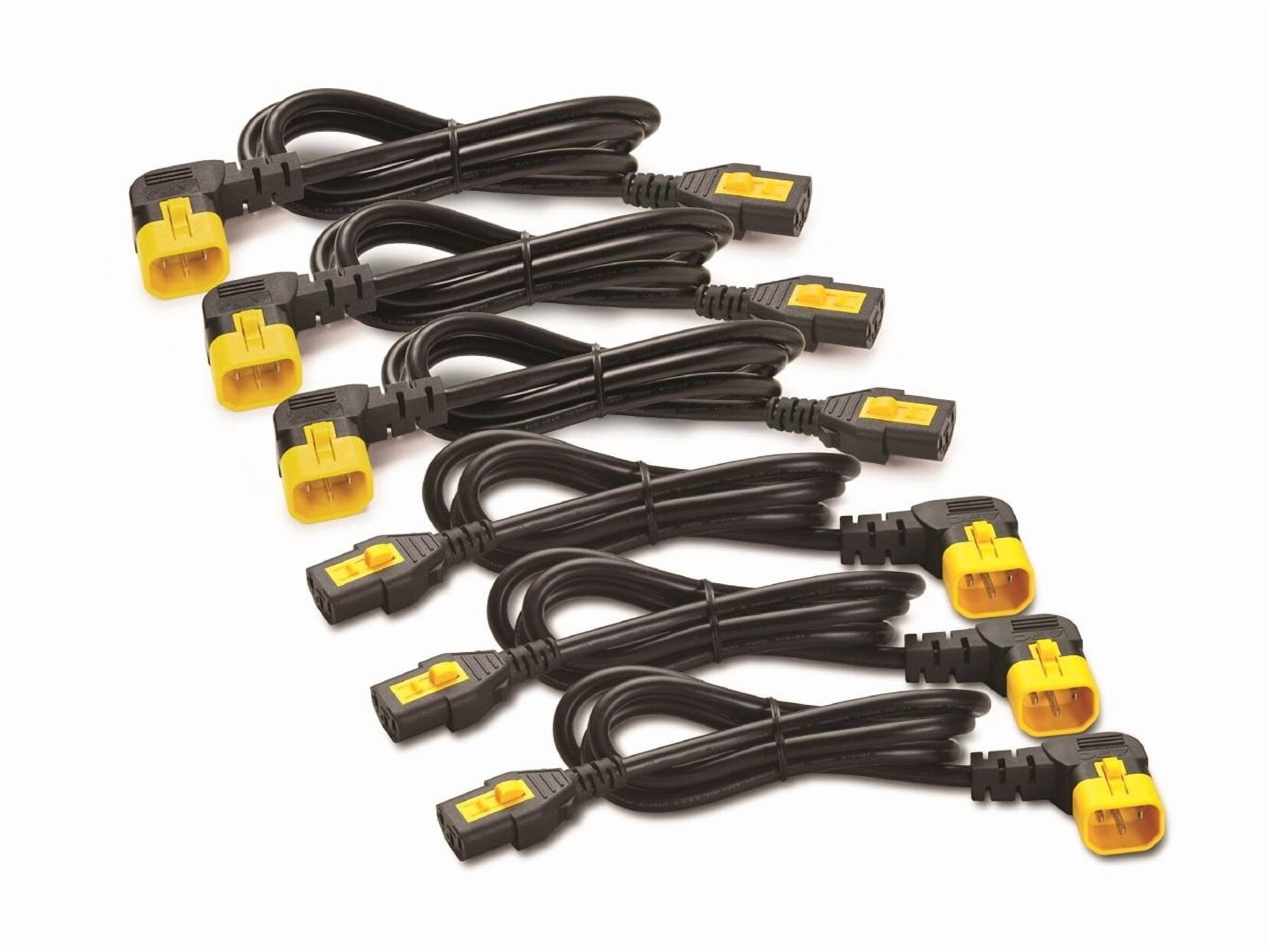 1.8M POWER CORD KIT 6EA LOCKING C13 TO C14 90DEGREE