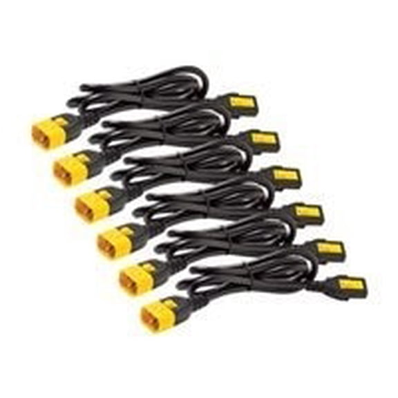APC - Power cable - IEC 320 EN 60320 C13 - IEC 320 EN 60320 C14 - 6 ft - black - North America (pack of 6 )