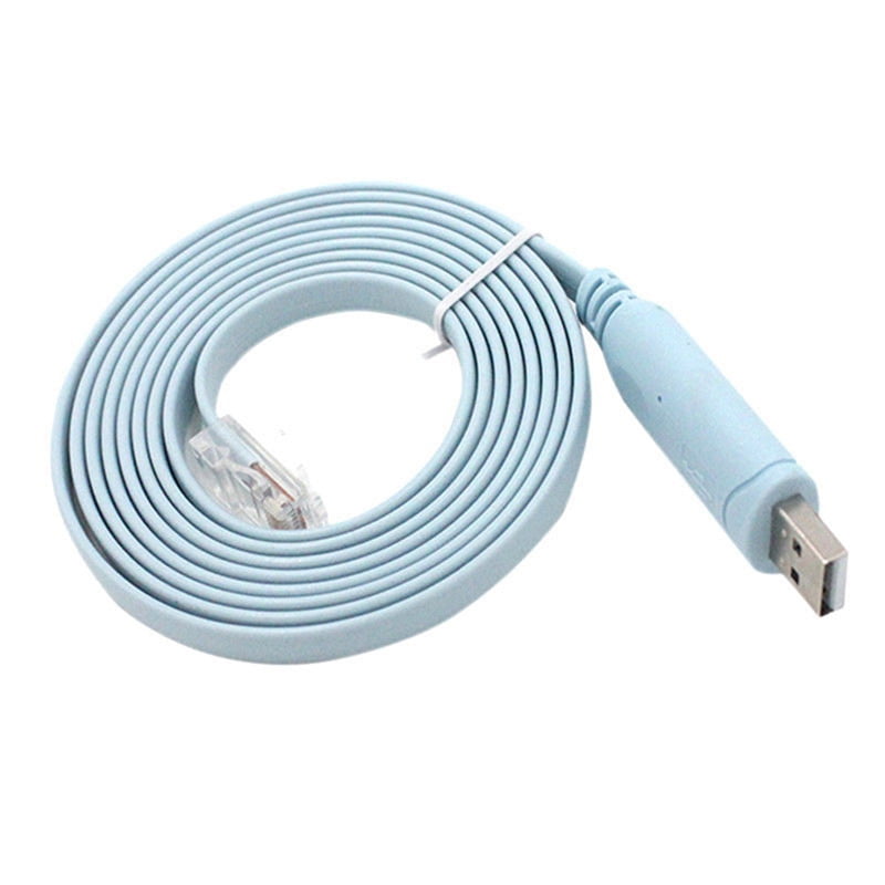 1.8M USB to RJ45 USB to RS232 Serial to RJ45 CAT5 Console Adapter Cable ...