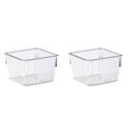 thumbnail image 1 of 1-8PC Drawer Organizers Clear Storage Bins 2 Sizes with Non Pads Versatile Desk Tray for Kitchen Bathroom Office Dresser Drawer Organizer for Jewelry Makeup Junk Gadgets, 1 of 9
