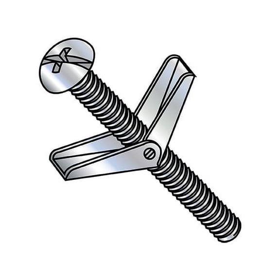 1/8X2 Combination Round Head Toggle Bolt Zinc (Pack Qty 50) BC-0632TBCR
