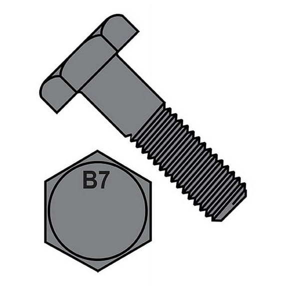 1-8X5 1/2 Heavy Hex Bolt Grade B7 ASTM A193 Plain (Pack Qty 25) BC-10088BHH7