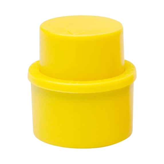 1.8in Carbonated Drink Bottle Stopper Reusable Soda Bottle Cap Sealer Leak-Proof Cap for Cola Water & Beverage Bottles Yellow