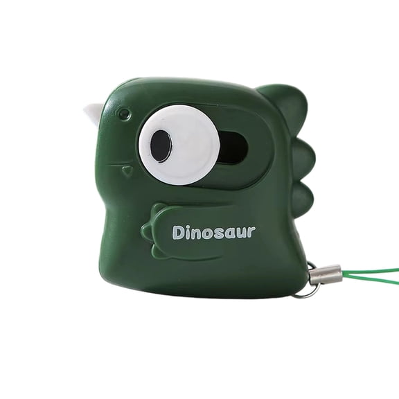 1.8in Cartoon Dinosaur Box Cutter Magnet, Mini Ceramic Package Opener Fridge Magnet, Portable Cute Utility Knife for Mail Package Unboxing (Green)