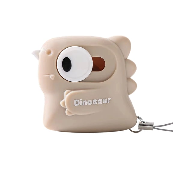 1.8in Cartoon Dinosaur Box Cutter Magnet, Mini Ceramic Package Opener Fridge Magnet, Portable Cute Utility Knife for Mail Package Unboxing (Khaki)