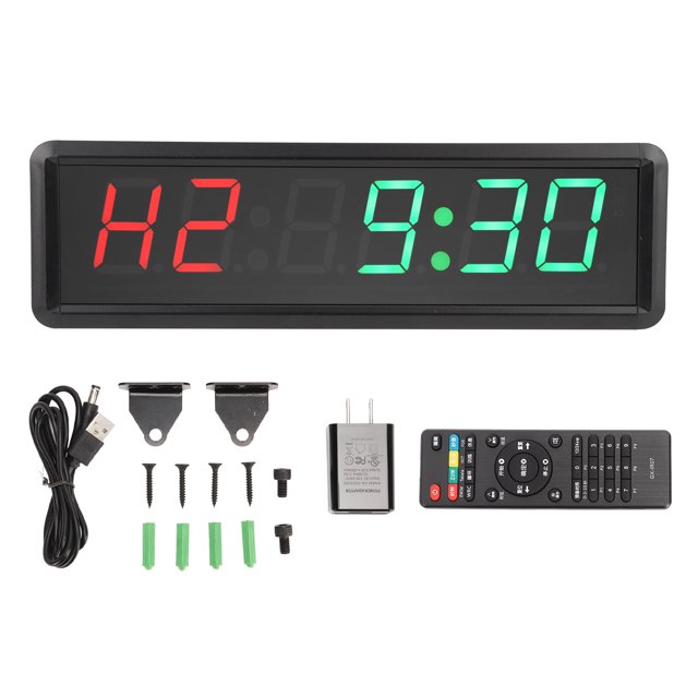 1.8in LED Digital Timer with Remote Control Countdown Interval Clock ...