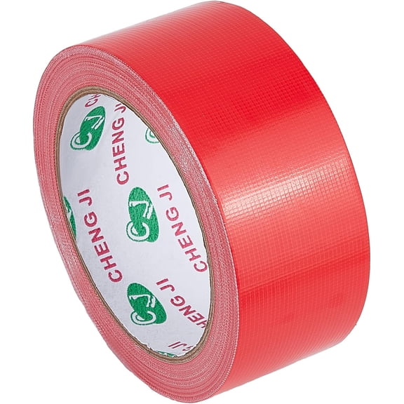 1.8in x 65.6ft Bookbinding Repair Tape Red Fabric Tape Adhesive Duct Tape Safe Cloth Library Book Seam Sealing Hinging Craft Tape for Webbing Repair Camouflage Real 18K Gold Plated