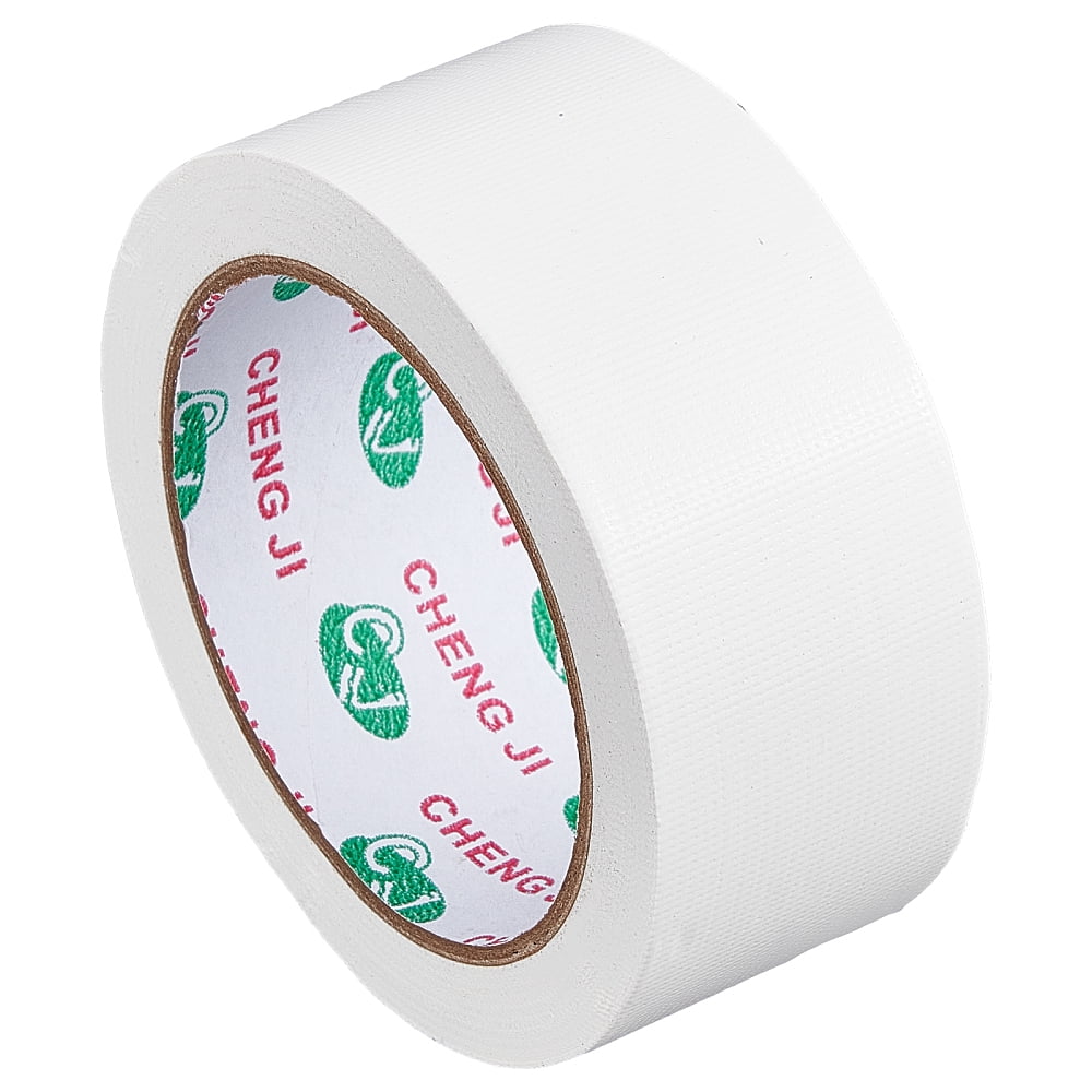 1.8in x 65.6ft Bookbinding Repair Tape White Fabric Tape Adhesive Duct Tape Safe Cloth Library