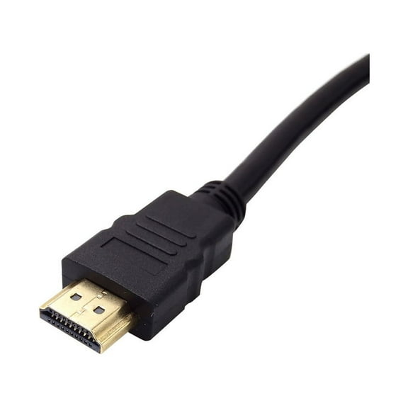 1.8m 1080P HDMI to VGA Male Cable - Gold - Plated Connectors, Shielded Jacket, High - Quality, 1024x768 Resolution