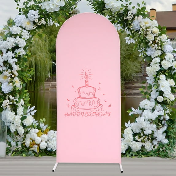 1.8m Arch Stand & Background Decoration Cover Stand Wedding Arch Frame Set Pink