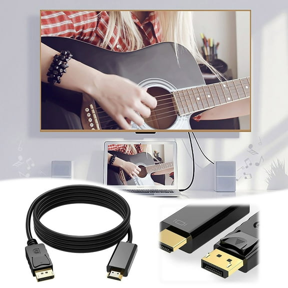 1.8m Display Port To Adapter High Definition 4K DP To Converter Realistic Picture High Definition And Delicate With Excellent Results