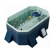 70.8in PVC Folding Pool Non-Inflatable Summer Cooling Bathing Pool for Outdoor Patio Garden Backyard Beach Water Play