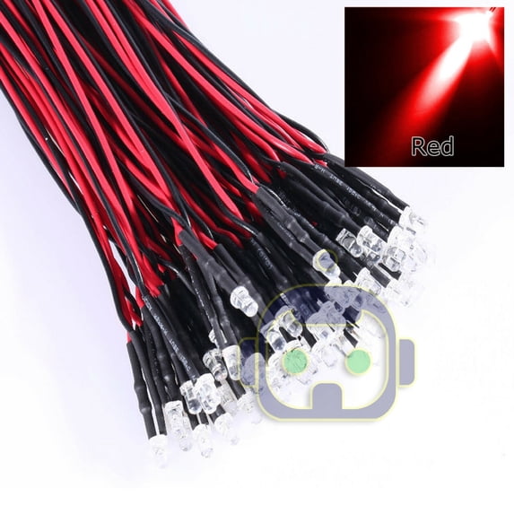 1.8mm 2mm 3mm 5mm 8mm 10mm Pre Wired LED DC9-12V Lights Emitting Diodes