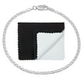 thumbnail image 1 of 1.8mm Solid .925 Sterling Silver Flat Mariner Chain Link Bracelet, 8 inches + Gift Box, 1 of 6